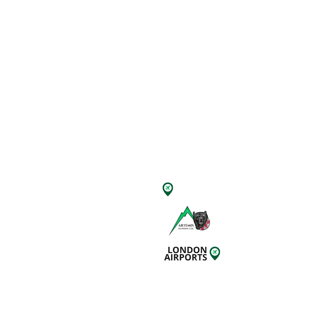 England map and airports in England