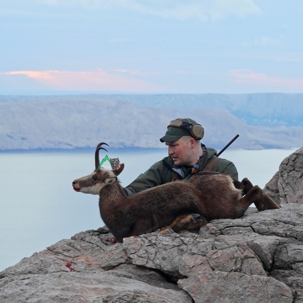 Thomas Haugland THLR.NO, client of Artemis Hunting on a successful balkan chamois hunt in Croatia